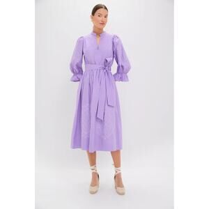 TUCKERNUCK Lavender Embroidery Dowling Midi Dress Size L NWT